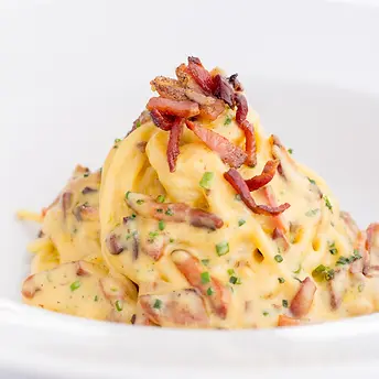 Prato de Pasta: Spaghetti alla carbonara