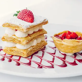 Prato de Dolci e Frutta: Mille Foglie All'Antica